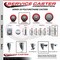 Service Caster 35 Inch Red Polyurethane Wheel Swivel 34 Inch Threaded Stem Caster with Brake SCC SCC-TS20S3514-PPUB-RED-PLB-34212 - alternate 2